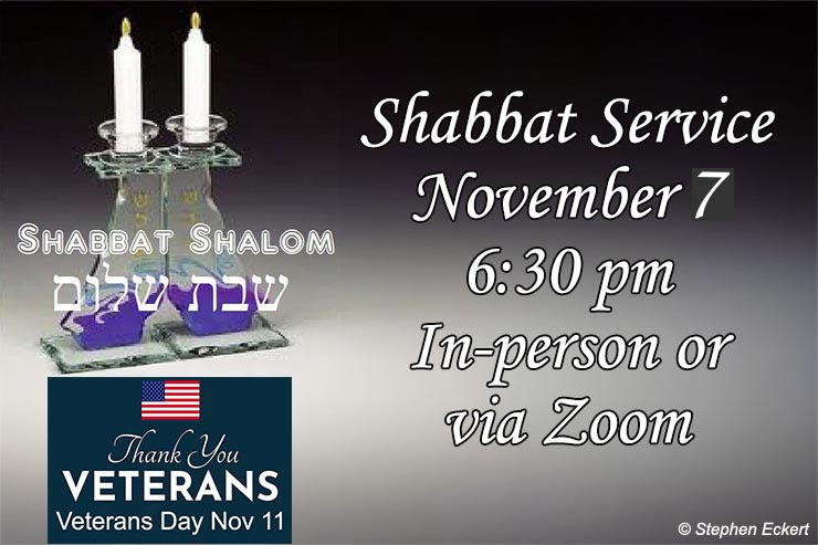 Weekly Shabbat, November 7, 2025