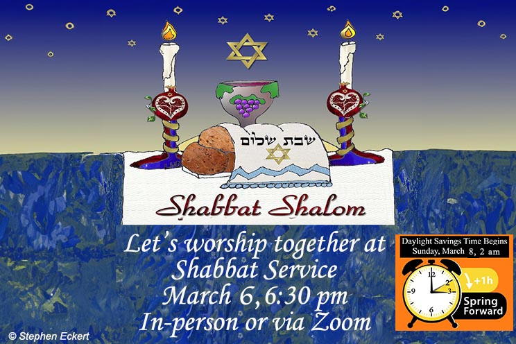 Weekly Shabbat, March 6