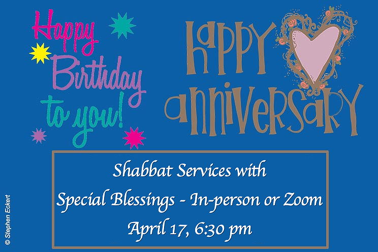 Weekly Shabbat, April 17